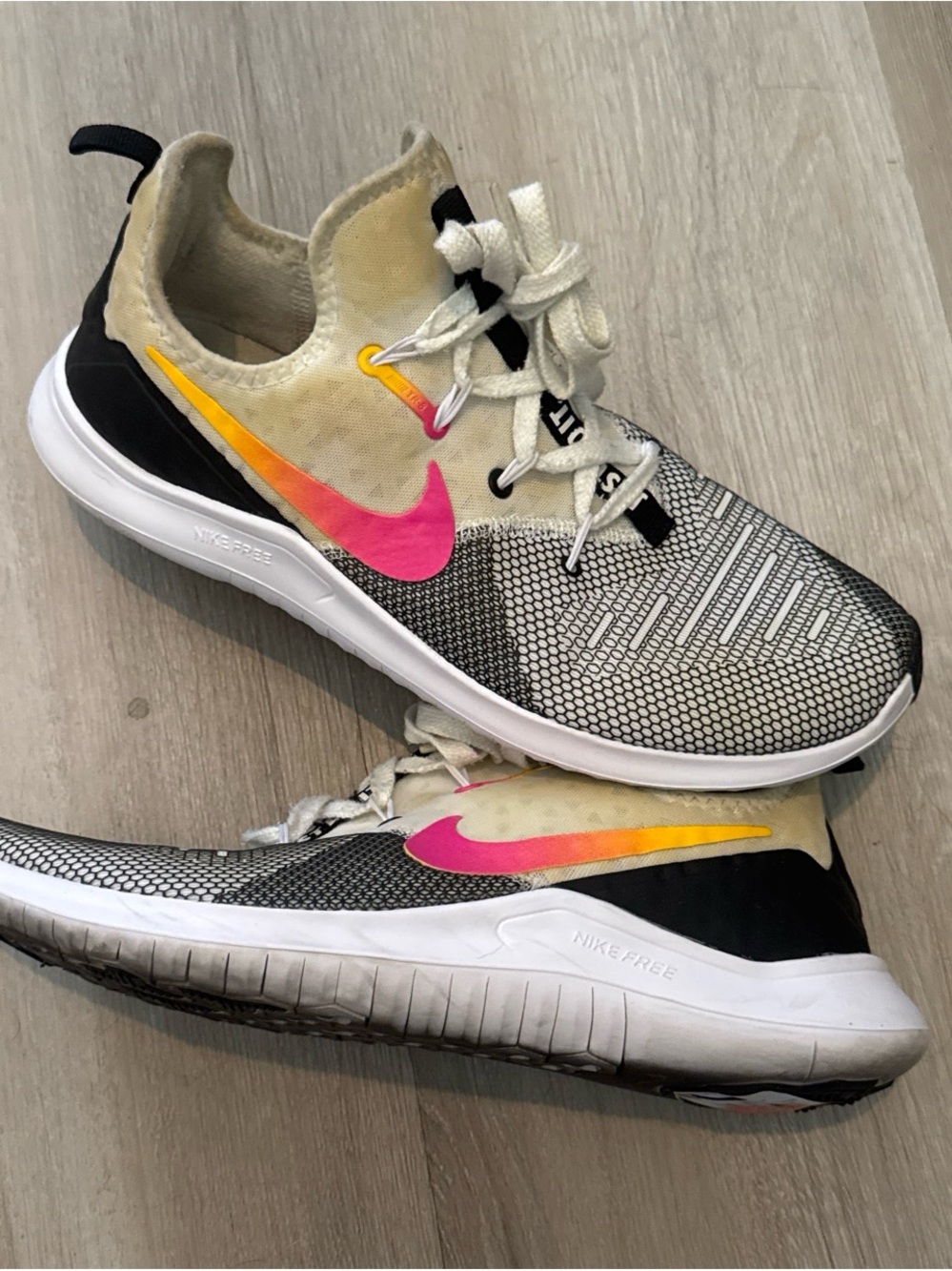 Nike Women’s Running Sneakers - Pink Yellow Black White